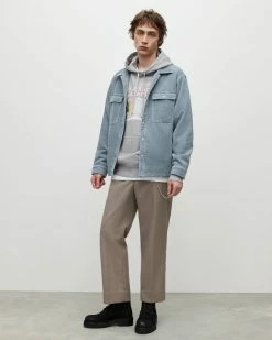 Flash Sale ✔️ Castleford Corduroy 👚 Shirt Como Blue 😍 -Men's Shirts popular shop MA016Y 8168 4