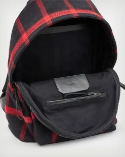Discount 👍 Carabiner Check 🎒 Backpack Red/Black 👏 -Men's Shirts popular shop MB520X 251 3