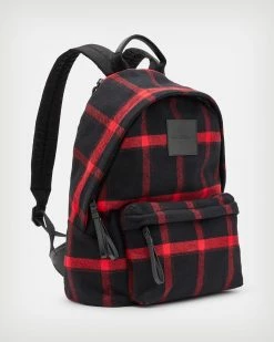Discount 👍 Carabiner Check 🎒 Backpack Red/Black 👏 -Men's Shirts popular shop MB520X 251 5