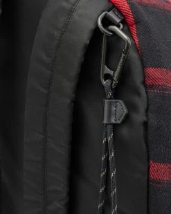 Discount 👍 Carabiner Check 🎒 Backpack Red/Black 👏 -Men's Shirts popular shop MB520X 251 6