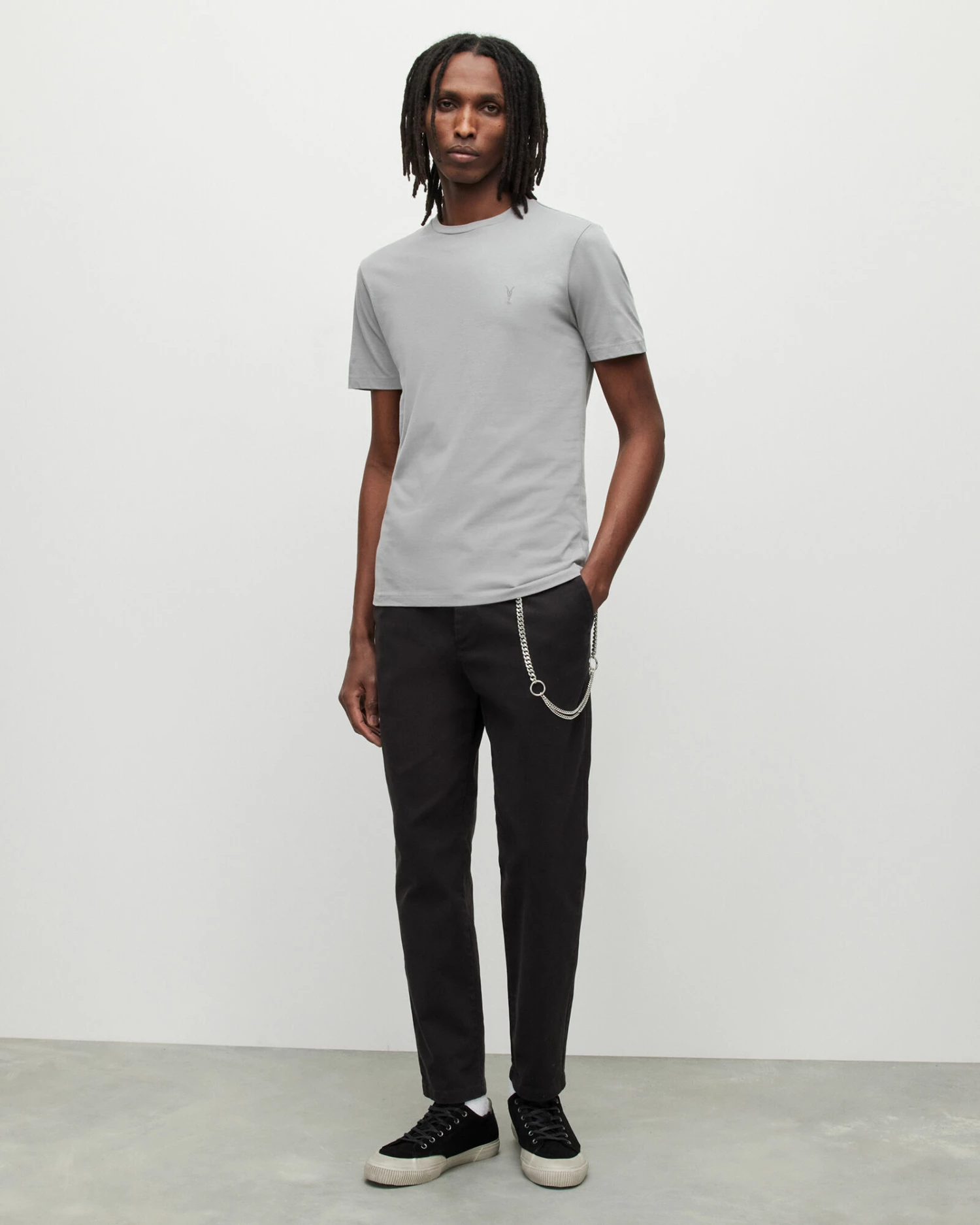 Best Sale ๐ Brace Crew Brushed Cotton T-Shirt Tin Grey ๐ 3 Best Sale ๐ Brace Crew Brushed Cotton T-Shirt Tin Grey ๐ - Image 3