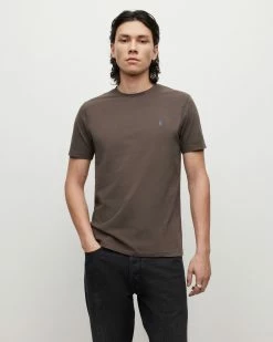 Cheapest 🛒 Brace Brushed Cotton Contrast T-Shirt Mink Brown 🛒