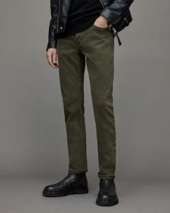 Best deal 👍 Rex Overdyed Slim 👖 Jeans Aged Khaki Brown ✔️