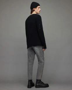 Hot Sale 🎁 Jack Selvedge Tapered Cropped 👖 Jeans Washed Black 👍 -Men's Shirts popular shop ME024X 162 6