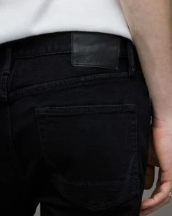 Cheap ✨ Dean Cropped Slim 👖 Jeans Jet Black 😀 -Men's Shirts popular shop ME029V 451 4