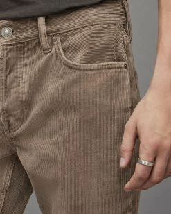 Top 10 🎁 Rex Corduroy Slim 👖 Jeans Mink Brown ❤️ -Men's Shirts popular shop ME036X 5731 3