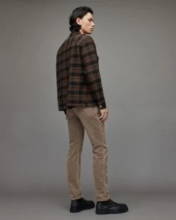 Top 10 🎁 Rex Corduroy Slim 👖 Jeans Mink Brown ❤️ -Men's Shirts popular shop ME036X 5731 5