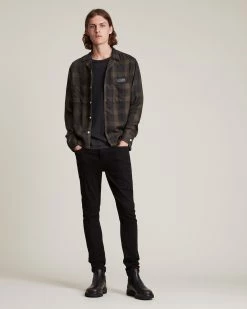 New 🛒 Cigarette Damaged Skinny 👖 Jeans Black ⌛ -Men's Shirts popular shop ME041T 5 2