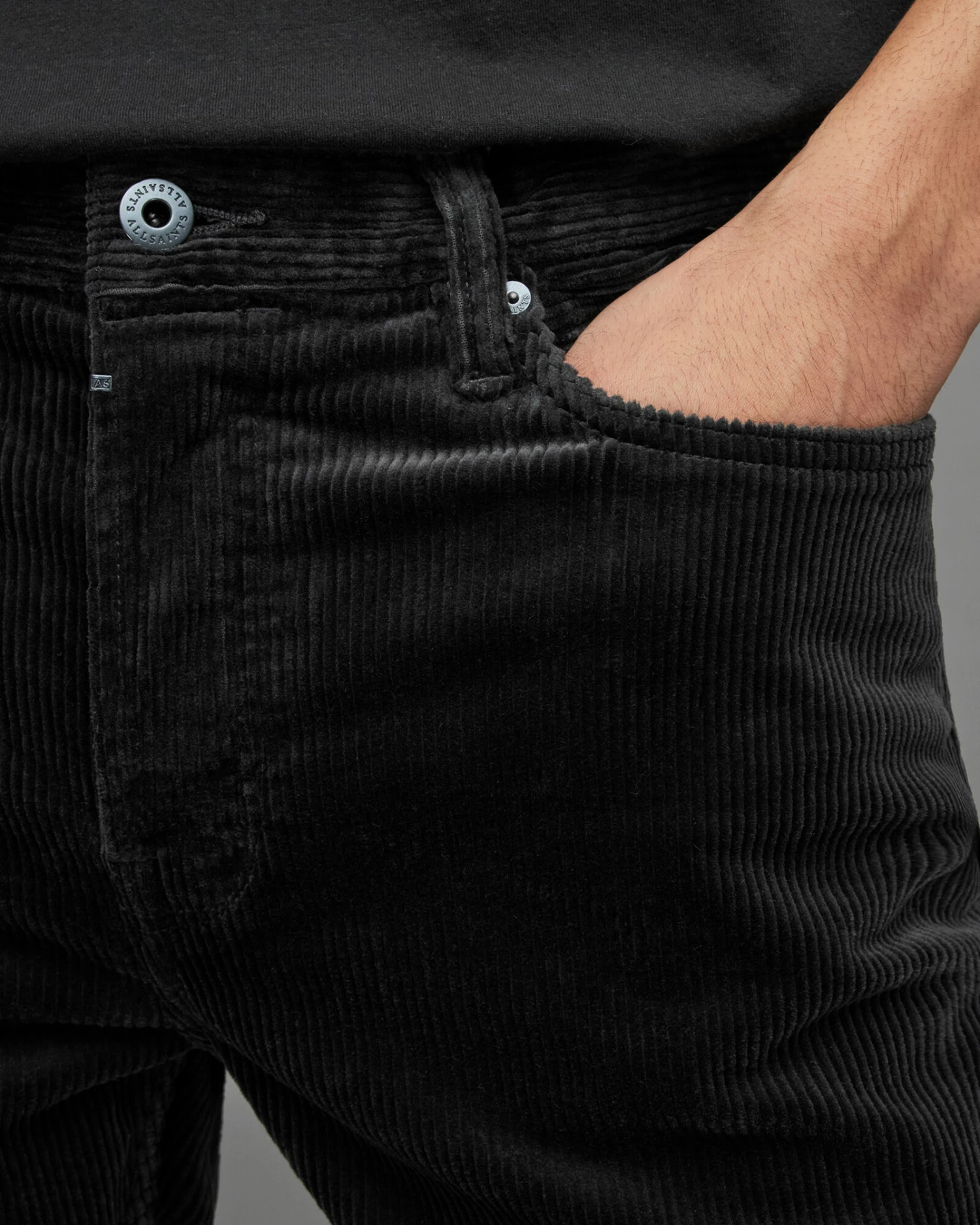 Best Sale 🔥 Dean Corduroy Cropped Slim 👖 Jeans Washed Black 🛒 3 Best Sale 🔥 Dean Corduroy Cropped Slim 👖 Jeans Washed Black 🛒 - Image 3