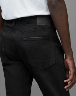 Deals 🤩 Rex Slim 👖 Jeans Jet Black 👍 -Men's Shirts popular shop ME067W 451 5