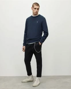 Deals ✨ Raven Contrast Sweatshirt Seadive Blue ✔️ -Men's Shirts popular shop MF040Y 8188 3