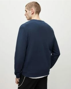 Deals ✨ Raven Contrast Sweatshirt Seadive Blue ✔️ -Men's Shirts popular shop MF040Y 8188 4