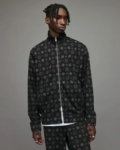 Brand new 😍 Flynn Zip Through Jacket Jet Black 😀 -Men's Shirts popular shop MF057X 451 5