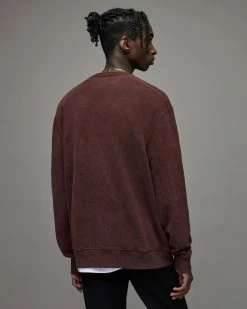 Promo ⌛ Sonny Crew Sweatshirt Maroon Red ❤️ -Men's Shirts popular shop MF070X 4657 5