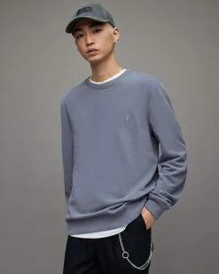 Best Sale ✔️ Raven Crew Sweatshirt Dull Blue 🧨