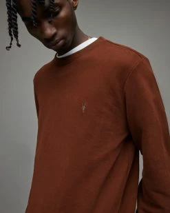 Cheap 👏 Raven Crew Sweatshirt Rosewood Red 😀 -Men's Shirts popular shop MF077X 6834 2