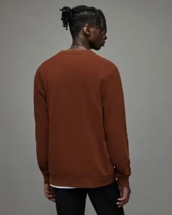 Cheap 👏 Raven Crew Sweatshirt Rosewood Red 😀 -Men's Shirts popular shop MF077X 6834 5