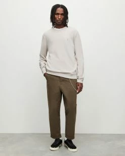 Budget 🌟 Raven Crew Sweatshirt Winter Grey 🤩 -Men's Shirts popular shop MF078X 7913 3