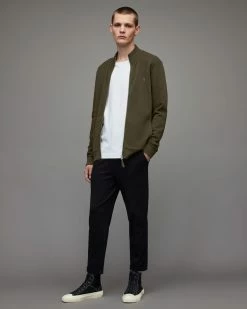 Budget ⌛ Raven Zip Funnel Sweatshirt Park Green ⌛ -Men's Shirts popular shop MF090X 8042 3