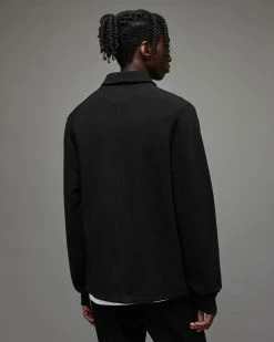 Promo 🤩 Rafe Half Zip Polo 👕 Shirt Black 😀 -Men's Shirts popular shop MF210V 5 5