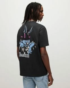 Top 10 🌟 Lunar Rabbit Crew T-Shirt Washed Black ⌛ -Men's Shirts popular shop MG081Y 162 5