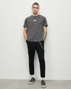 Brand new 🧨 Olson Crew T-Shirt Washed Black 😉 -Men's Shirts popular shop MG165X 162 3