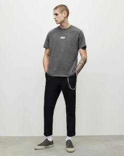 Brand new 🧨 Olson Crew T-Shirt Washed Black 😉 -Men's Shirts popular shop MG165X 162 4