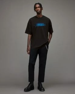 Top 10 😉 Get Down Crew T-Shirt Jet Black 👍 -Men's Shirts popular shop MG232X 451 3