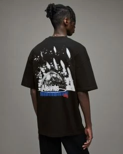 Top 10 😉 Get Down Crew T-Shirt Jet Black 👍 -Men's Shirts popular shop MG232X 451 5