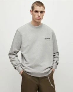 Best reviews of 🥰 Underground Crew Sweatshirt Grey Marl 🎉 -Men's Shirts popular shop MG266Y 107 5