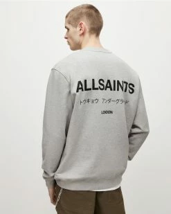 Best reviews of 🥰 Underground Crew Sweatshirt Grey Marl 🎉 -Men's Shirts popular shop MG266Y 107 6