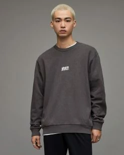 Coupon 🥰 Olsen Crew Sweatshirt Washed Black ✨