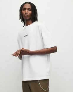 Coupon 🔔 Subverse Oversized Crew T-Shirt Optic White 🔥