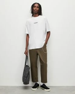 Coupon 🔔 Subverse Oversized Crew T-Shirt Optic White 🔥 -Men's Shirts popular shop MG292Y 437 3