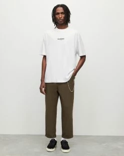 Coupon 🔔 Subverse Oversized Crew T-Shirt Optic White 🔥 -Men's Shirts popular shop MG292Y 437 4