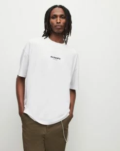 Coupon 🔔 Subverse Oversized Crew T-Shirt Optic White 🔥 -Men's Shirts popular shop MG292Y 437 5