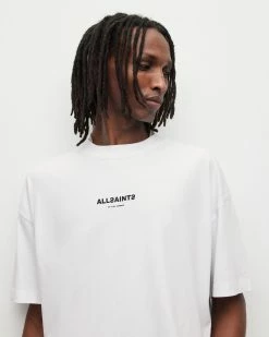 Coupon 🔔 Subverse Oversized Crew T-Shirt Optic White 🔥 -Men's Shirts popular shop MG292Y 437 6