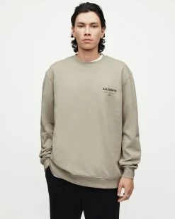 Deals 🎁 Underground Crew Sweatshirt Frosted Taupe ⌛ -Men's Shirts popular shop MG344X 8291 4