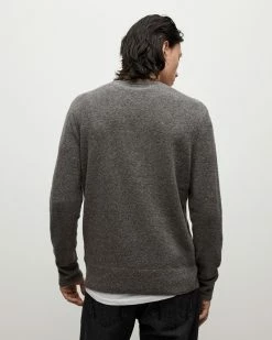 Wholesale 🎉 Lobke Knitted Crew Jumper Charcoal Marl 🎁 -Men's Shirts popular shop MK050Y 811 4
