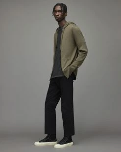 Wholesale 😍 Mode Merino Zip Hoodie Olive Green Marl ❤️ -Men's Shirts popular shop MK062X 4129 3