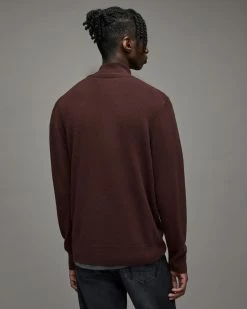 Top 10 🧨 Kilburn Zip Funnel Sweatshirt Beaujolais Red 😍 -Men's Shirts popular shop MK135X 7946 4