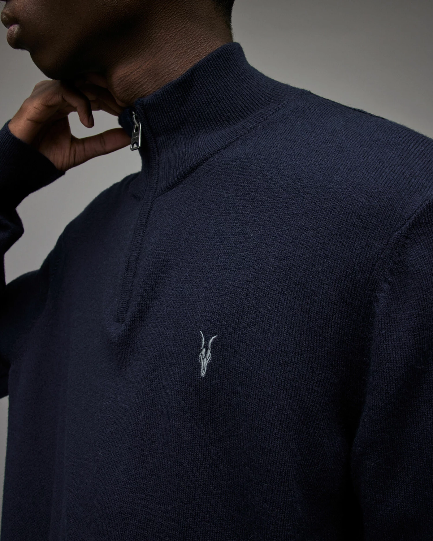 Best deal ๐ Kilburn Zip Funnel Sweatshirt Deep Blue ๐ 2 Best deal ๐ Kilburn Zip Funnel Sweatshirt Deep Blue ๐ - Image 2