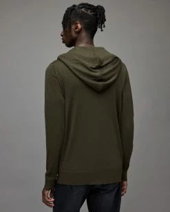 Best deal ⌛ Mode Merino Zip Hoodie Park Green ✔️ -Men's Shirts popular shop MK152X 8042 4