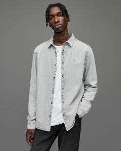 Buy 🛒 Gleason Ramskull Denim 👕 Shirt Grey 🧨