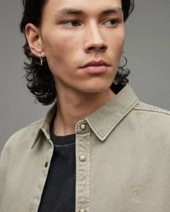 Discount 😉 Staveley Ramskull 👕 Shirt Muted Grey 🎉 -Men's Shirts popular shop MR014X 6169 2