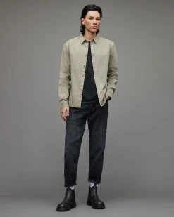 Discount 😉 Staveley Ramskull 👕 Shirt Muted Grey 🎉 -Men's Shirts popular shop MR014X 6169 4