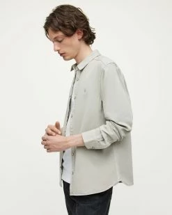 Buy 🔥 Staveley Ramskull 👚 Shirt Winter Grey 👏 -Men's Shirts popular shop MR015X 7913 4