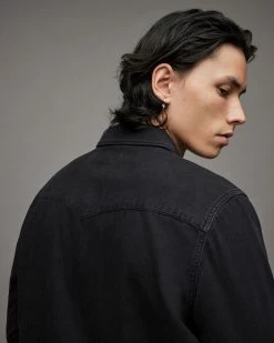 Coupon 🎉 Ludlow Denim 👚 Shirt Jet Black ⌛ -Men's Shirts popular shop MR017X 451 5