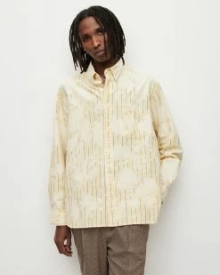Hot Sale 🤩 Crema Oversized 👚 Shirt Lemon Yellow 💯 -Men's Shirts popular shop MS006Y 4786 3 2