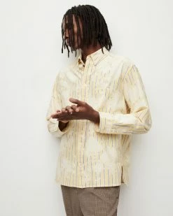 Hot Sale 🤩 Crema Oversized 👚 Shirt Lemon Yellow 💯 -Men's Shirts popular shop MS006Y 4786 5 2